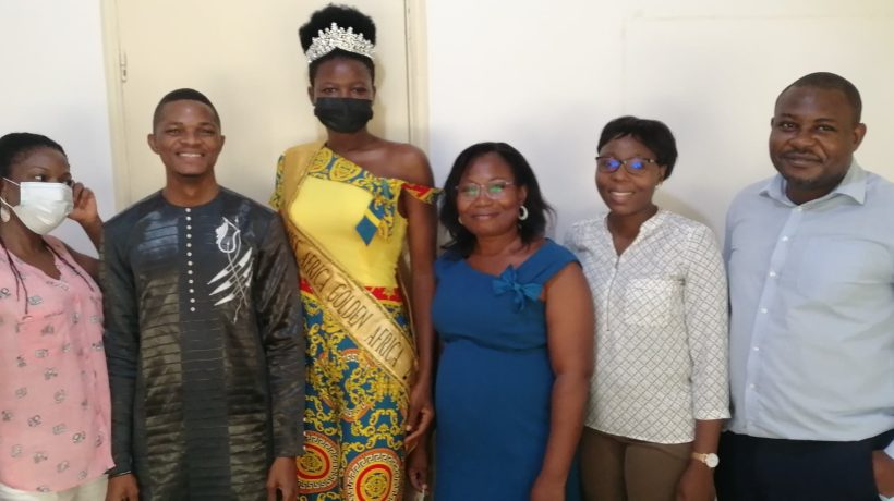 La Miss Africa Golden Africa 2021, Freedah N’DAH a rendu visite aux responsables de SOS Villages d’Enfants !