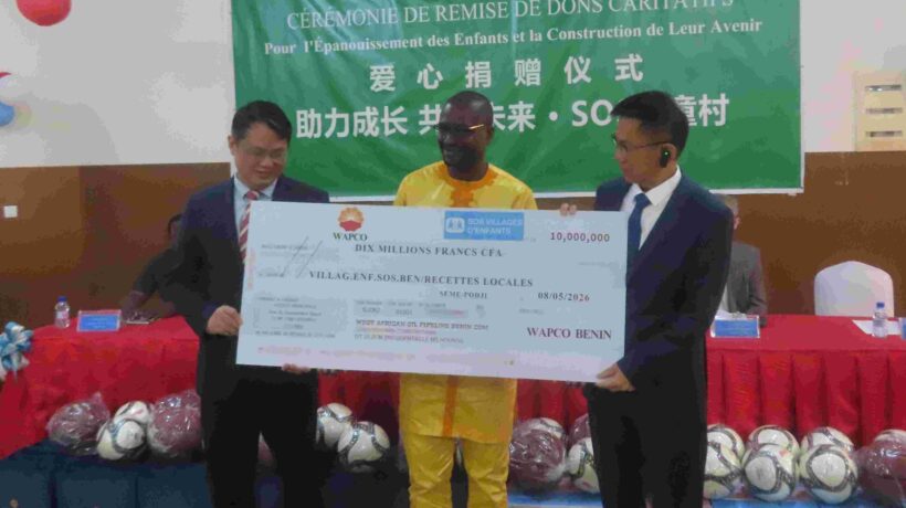 Don de la société WAPCO à SOS Villages d’Enfants au Bénin !
